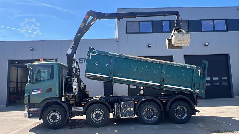 Самоскид з краном-маніпулятором Scania G 380 (EURO 5 / BIG HUB / STEEL SUSP. / HMF 164...