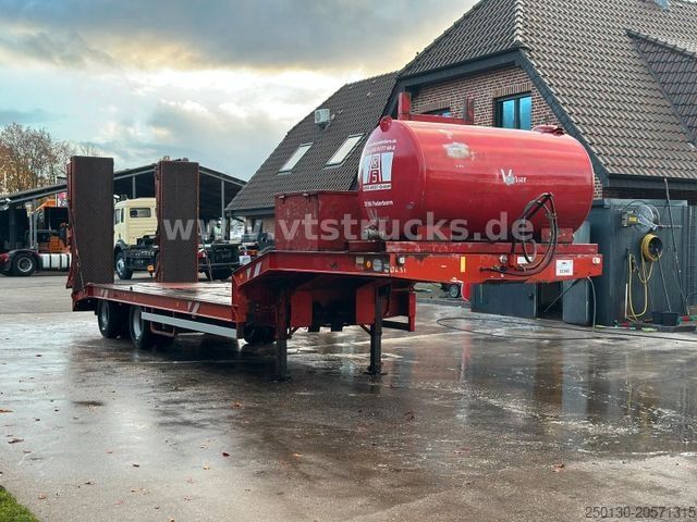 Semirremolque de plataforma baja GOLDHOFER STU 2-27/80 Hydr. Rampen Wasserfass