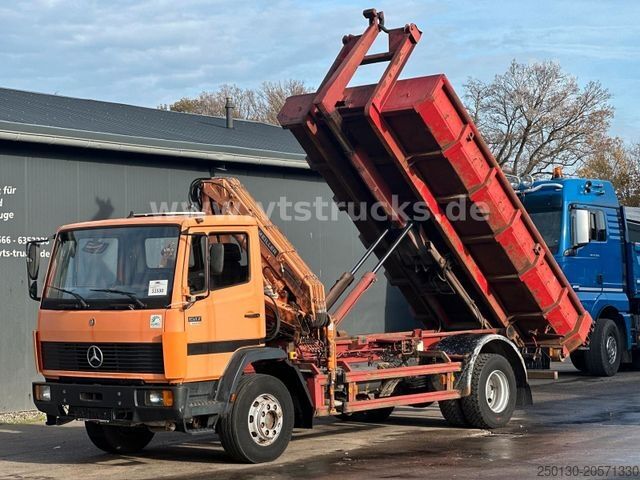 Крюковой мусоровоз MERCEDES-BENZ 1517 4x2 Meiller Abroller/Kran
