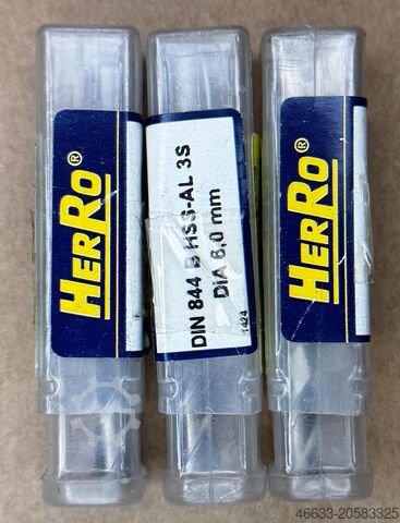 52 шт. кінцевих фрез HSS, нові, Ø 6, 8, 10  