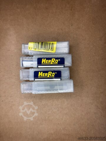 52 шт. кінцевих фрез HSS, нові, Ø 6, 8, 10