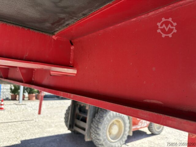 ফ্ল্যাটবেডসহ ওয়েক্সেলব্রুকেট্রার মাধ্যেমে প্ল্যাটফর্মপ্ল্যাটফর্মসহ ওয়েক্সেলব্রুকে Krone 7,45m BDF Baustoff Multilockrahmen