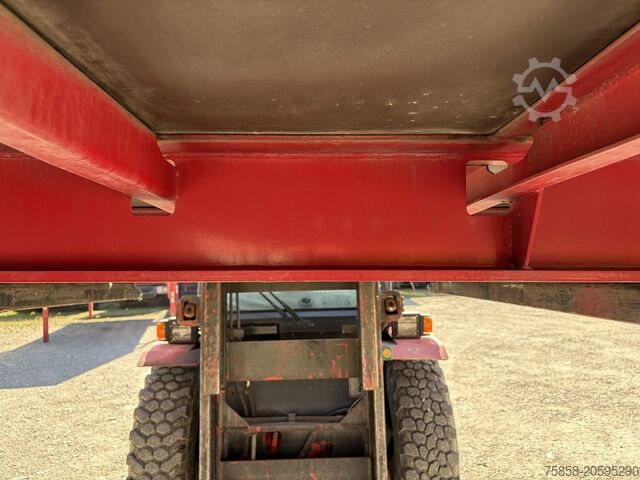 ফ্ল্যাটবেডসহ ওয়েক্সেলব্রুকেট্রার মাধ্যেমে প্ল্যাটফর্মপ্ল্যাটফর্মসহ ওয়েক্সেলব্রুকে Krone 7,45m BDF Baustoff Multilockrahmen