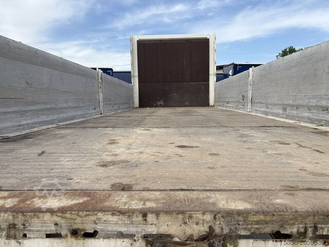 ফ্ল্যাটবেডসহ ওয়েক্সেলব্রুকেট্রার মাধ্যেমে প্ল্যাটফর্মপ্ল্যাটফর্মসহ ওয়েক্সেলব্রুকে Krone BDF 7,45m Baustoff Bordwand + Türen