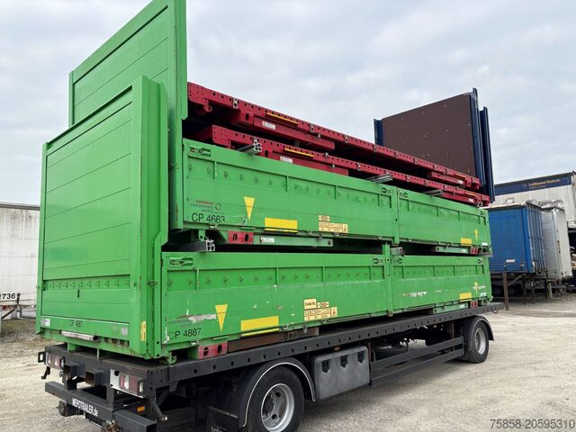 পরিবর্তনযোগ্য প্ল্যাটফর্ম Krone Baustoff 7,45m Zurringe Bordwände Türen