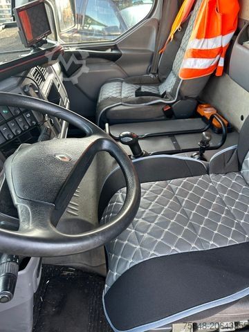 Camião plataforma com lona RENAULT Midlum d-8 Gang-Anhänger