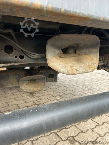 Camião plataforma com lona RENAULT Midlum d-8 Gang-Anhänger