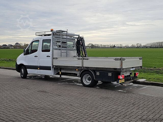 Xe tải phẳng có cần cẩu MERCEDES-BENZ SPRINTER 514 ac automaat EURO6