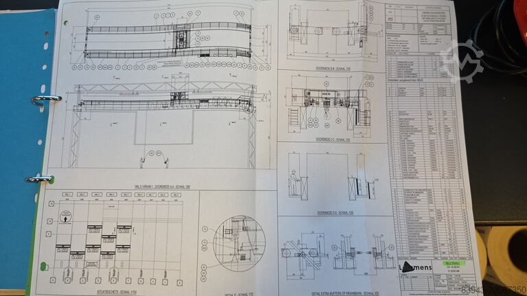 ABUS 40.000 kg × 28.800 mm Spannweite Abus Dubbelligger bovenloopkraan