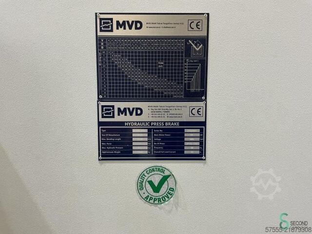 مكبس الثني MVD A 135-3100 سنة 2021 MVD 