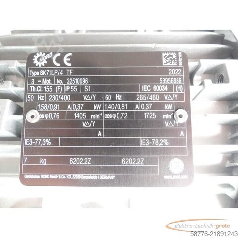 제어 장치  Nord SK71LP / 4 TF Motor + SK 1SMI50AF-IEC71-71LP / 4 Getriebe - ! -