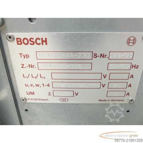 Komponente Bosch TR15II-XA-230 /  Transistorverstärker SN: 699293