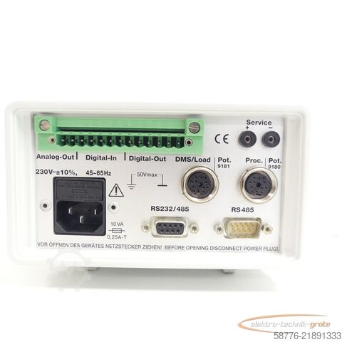 Komponente Burster Digimaster 9181 Typ: 9181-V3014 SN: 275508 - ! -