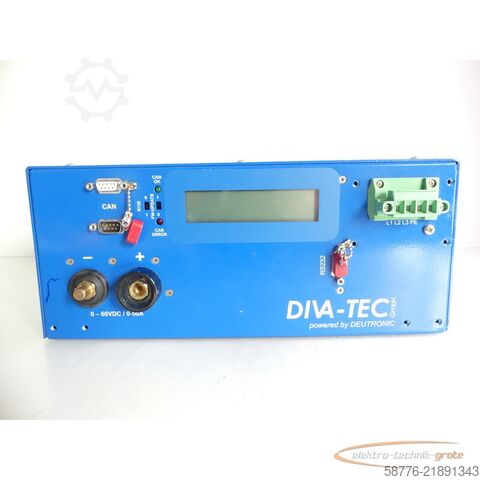 Component  Deutronic DX 3000 / 3-CAN-60-DIV Einbaustromversorgung Stand: 1 SN: 92037202009