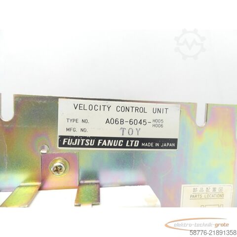 Komponente Fanuc A06B-6045-H005 / H006 Control unit SN:128779