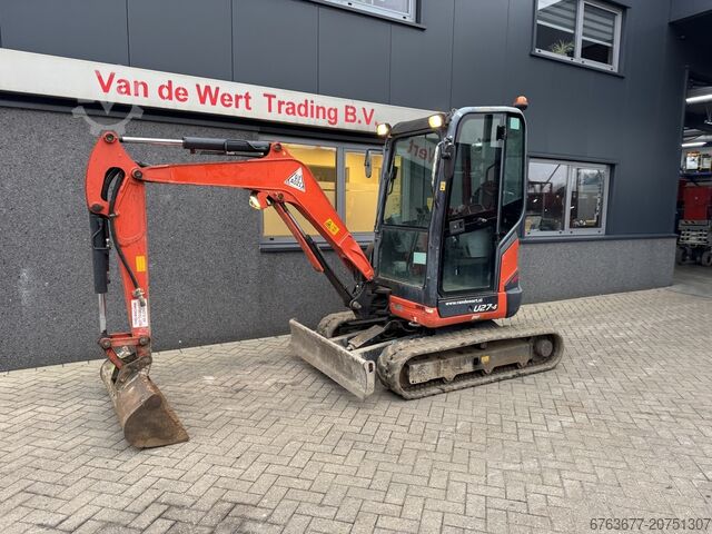 Kubota U27-4 miniexcavadora/oruga, 1 cuchara, 2016, diésel KUBOTA U27-4 minigraver/graafmachine rups 1 bak 2016 Diesel