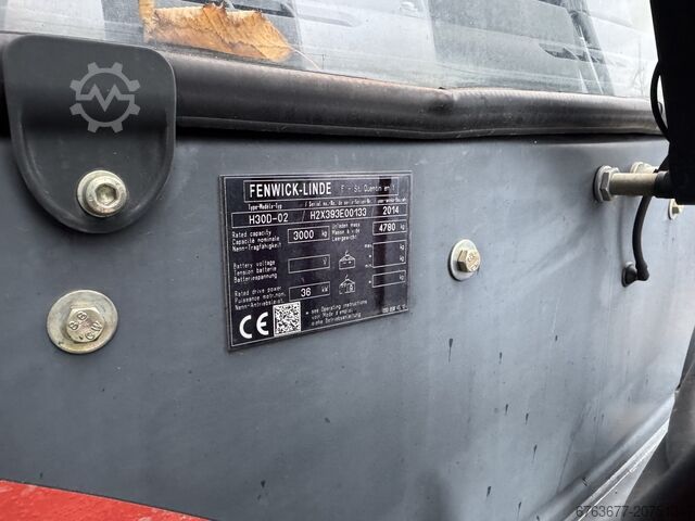 Linde H30D-02 Duplex 450 Sideshift / Fork Positioner VW Diesel 2014 LINDE H30D-02 Duplo 450 Sideshift / Vorkversteller VW Diesel 2014