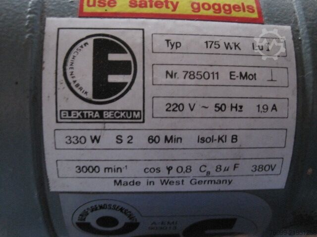 Mola doppia Elektra-Beckum Elektra-Beckum Doppelschleifbock Doppelschleifbock mit Untergestell