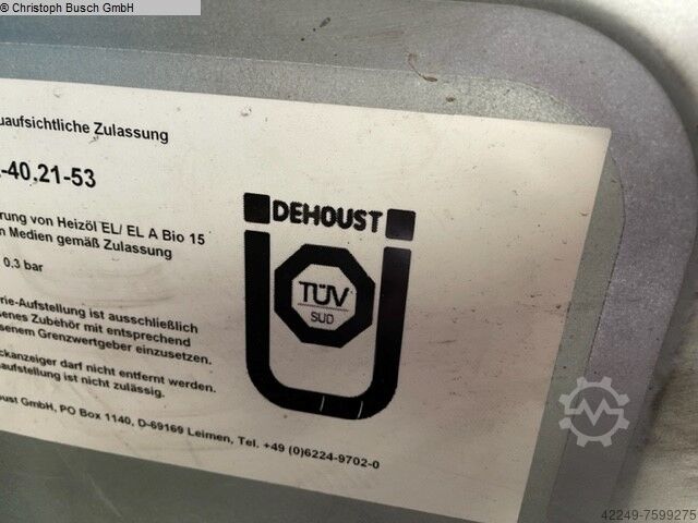 Posoda za shranjevanje odpadnega olja DEHOUST DOPPELWANDIG