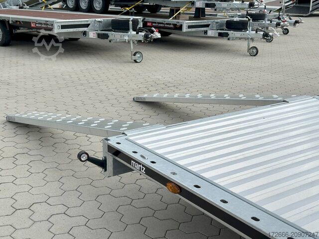 Car transporter trailer Martz GT PLATEAU 500/3 S 3,5T | ALUBODEN 507X211CM 3500KG UNIVERSAL ANHÄNGER