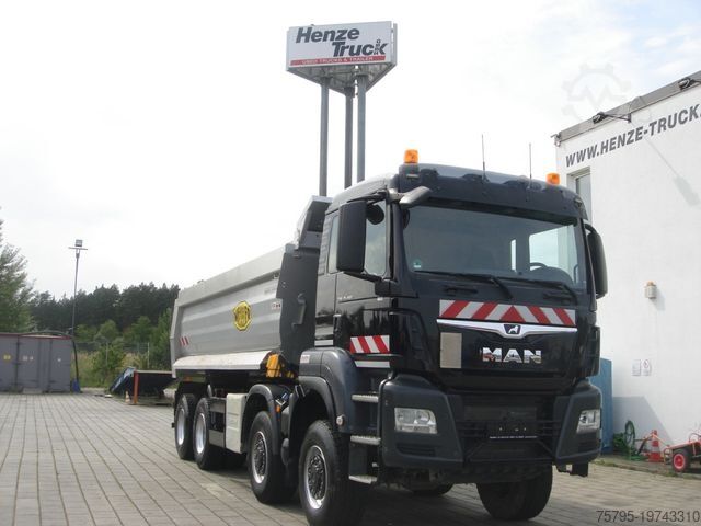 Camión volquete MAN TG-S 35.460 8x6 4 Achs Muldenkipper Meiller 18m³
