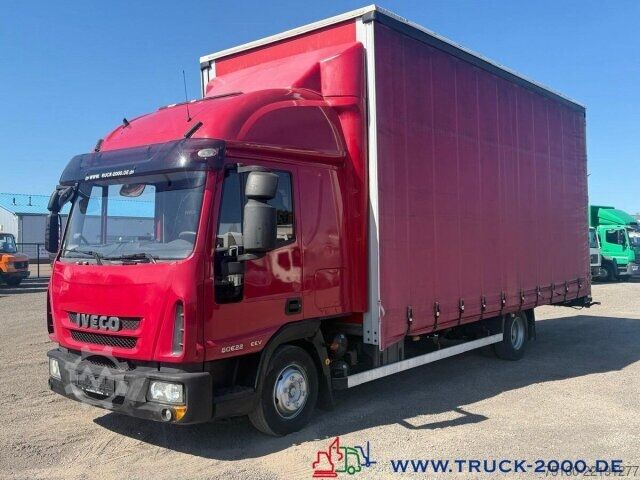 LKW mit Pritsche & Plane Iveco 80E22 Jumbo Schiebeplane L+R Gr. Haus AHK Klima
