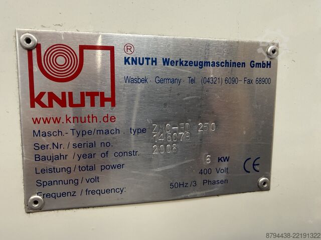Elettroerosione a tuffo Knuth ZNC-EDM 250 Knuth ZNC-EDM 250