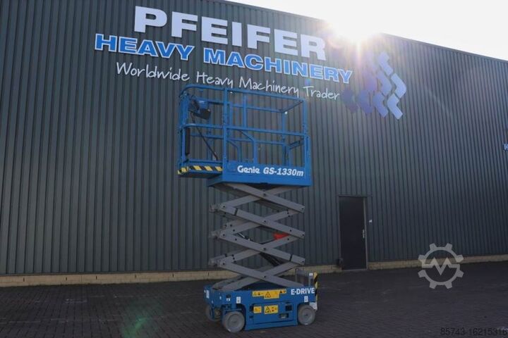 Scissor lift Genie GS1330M Valid inspection, *Guarantee! All-Electric