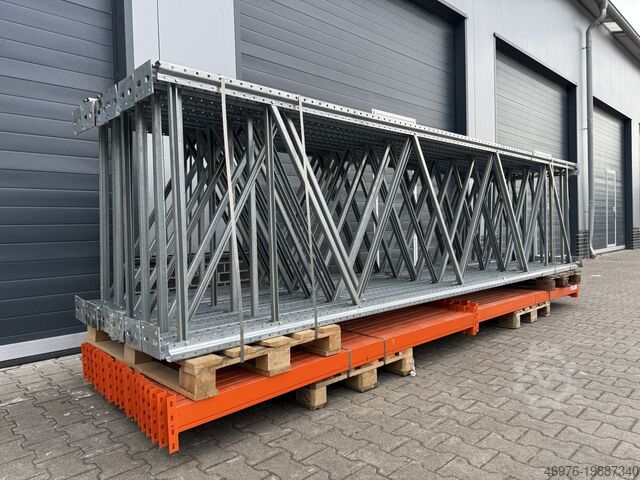 Sistema de estanterías para palés de gran altura para almacenes META Rack / Regallänge: 13,89 lfm St.:4.500 x 1.100 mm / Tr.: 2.210 mm