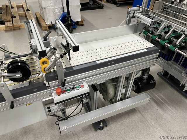Máquina plegadora y hendedora Heidelberg Stahlfolder + Popp Maschinenbau SRT + MWS