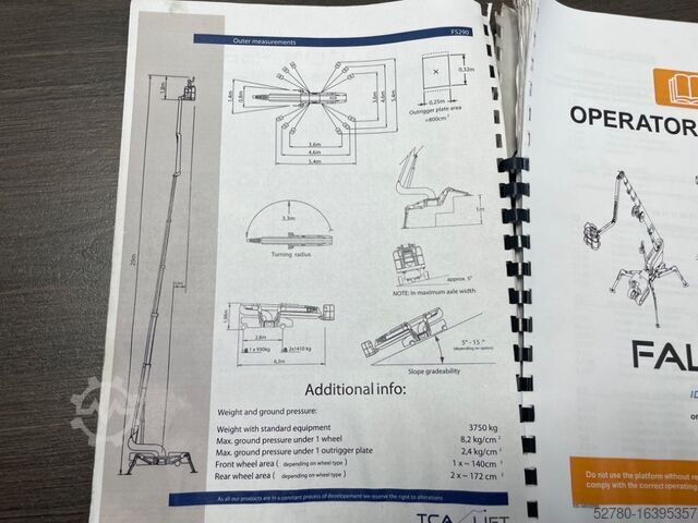 Nacelle télescopique Falcon Spider FS 290