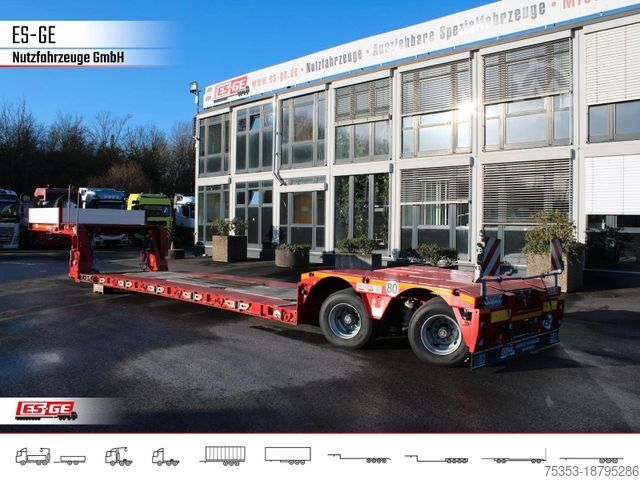 Remorque surbaissée FAYMONVILLE Megamax Tiefbett 2x10 t, Bolzen-Laschen-Kupplung