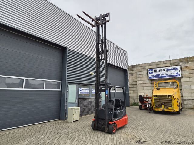 Forklift Linde E16C, Triplex, Freelift & Sideshift.