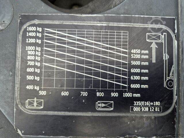 Forklift Linde E16C, Triplex, Freelift & Sideshift.