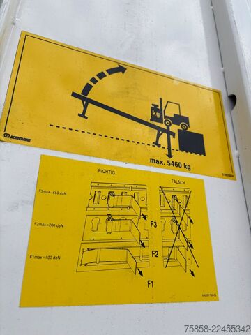 Caja intercambiable con estructura de caja Krone BDF Stahl Wechselkoffer Türen