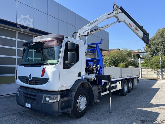 Veok fikseeritud kastiga ja kraanaga Renault Premium 340