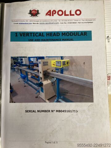 MB045161215 Apollo SRL Macchine Utensili Modular 1 vertical head punching machine