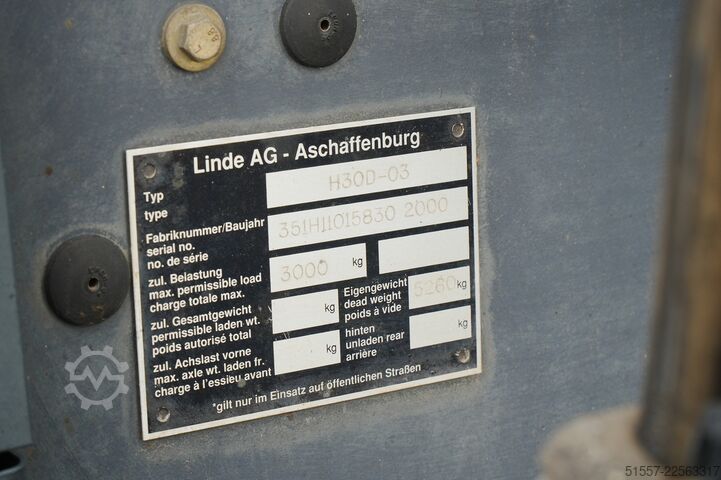 Gaffeltruck Linde H 30 D-03 | 2000