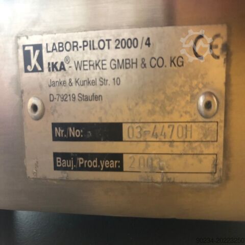 Ika Homogenizer Labor Pilot Type 2000/4 i rustfritt stål IKA WERKE LABOR-PILOT 2000/4