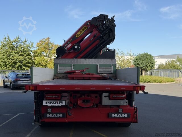 Lastebil med lasteplan (åpen) MAN TGS 41.510 8x4 mit Palfinger 58002 TEC7