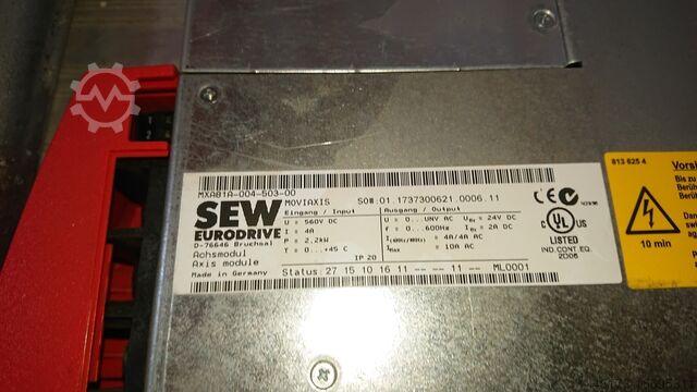 Сервоусилитель 8 шт. SEW-EURODRIVE MXA81A-004-503-00