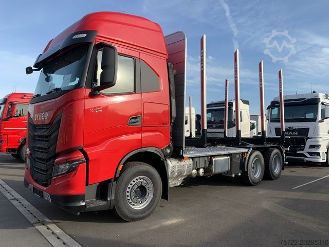 Autocarro forestale IVECO X-WAY 570 6x4 BL Kurzholz KRAN nach Wahl !!!