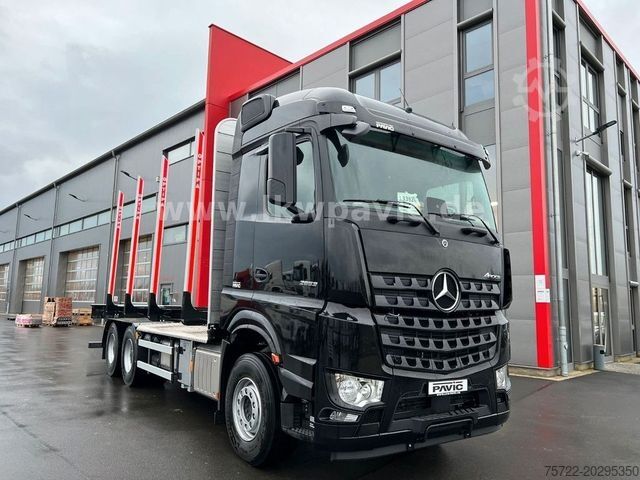 원목 운반 트럭 MERCEDES-BENZ AROCS 2653 6x4 Kurzholz - Kran nach Wahl