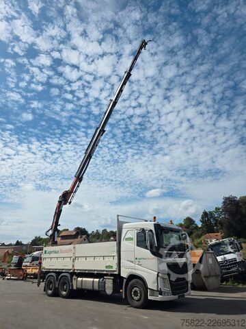 Xe tải sàn phẳng VOLVO FH 500 / 6X4 / EEV / 18m Atlas Kran