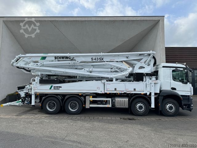 Xe bơm bê tông MERCEDES-BENZ Arocs3746B 8x4 E6 GSR Schwing S43SXIII Easy-Flex