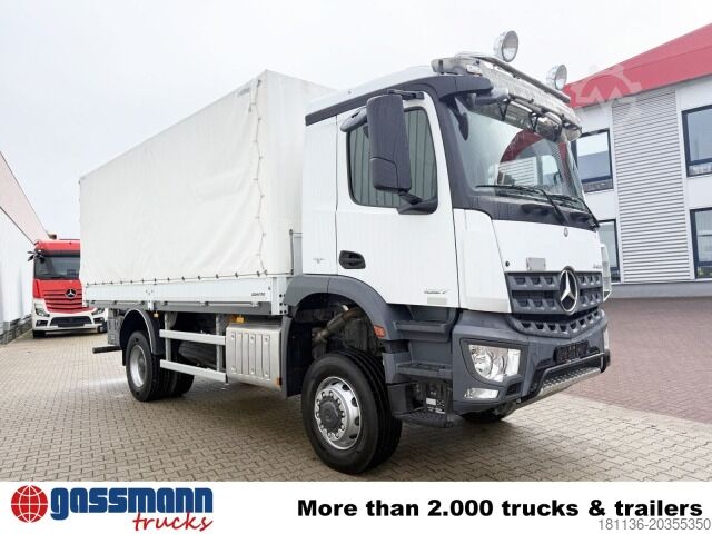 Camião de plataforma Mercedes-Benz Arocs 1827 A 4x4, Ex-Bundeswehr!