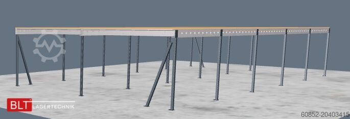 10x20m Lagerbühne , Belastung : 500kg/qm Unterkante: 3m ,ca. 200qm , Systembühne