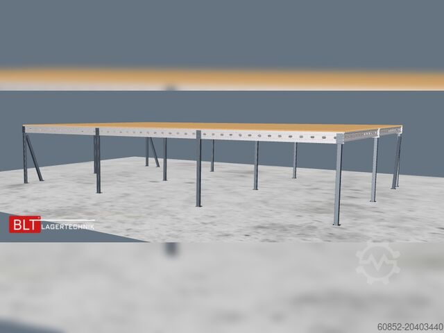 Mezanin 10x15m Lagerbühne , Belastung : 500kg/qm Unterkante: 2,5m ,ca. 150qm Systembühne