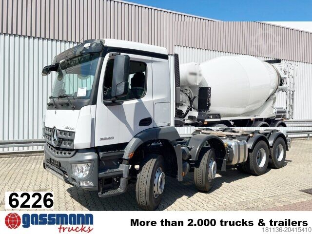 Mobile Betonmischanlage Mercedes-Benz Arocs 3240 8x4, 9/10m³ Mischer