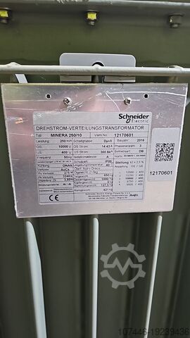 Transformatorius Schneider 250 kVA 10/0,4 kV Dyn5